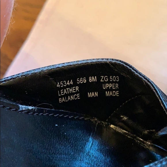 Laura Scott Black Leather Heels in 8M. Style-Anita - Picture 7 of 7